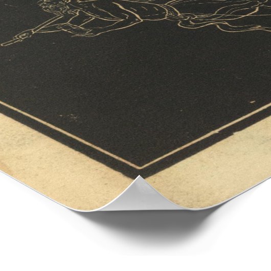 ヴィンテージ土星 ポスター (角)