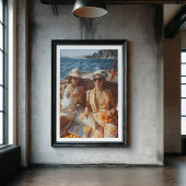 ヴィンテージ地中海のグラマークラシックボートトリップ ポスター