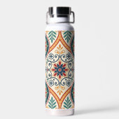 ヴィンテージ地中海のタイル水筒 ウォーターボトル (背面)