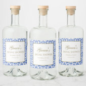 ヴィンテージ地中海のブライダルシャワーラベル リキュールボトルラベル (ボトル)