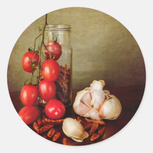 ヴィンテージ地中海の味 ラウンドシール (正面)