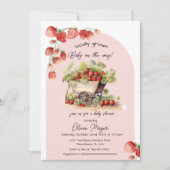 ヴィンテージ地元で栽培された農家市場ベビーシャワー 招待状 (正面)