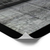 ヴィンテージ地図とレトロニューヨークの写真 ポスター (角)