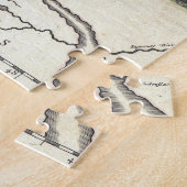 ヴィンテージ地図オランダとイギリス植民地北米 ジグソーパズル (側面)