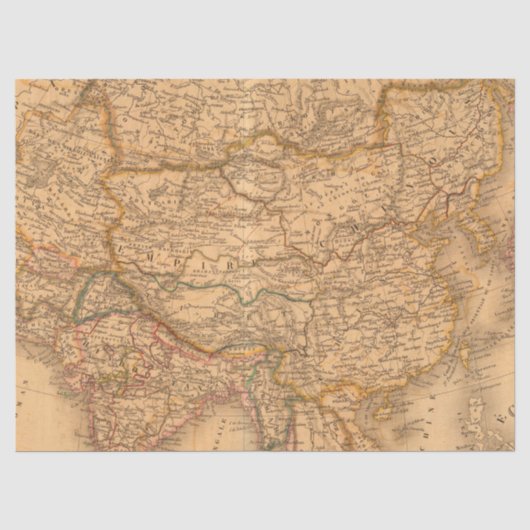 ヴィンテージ地図シリーズ デザイン1 薄葉紙 (正面)