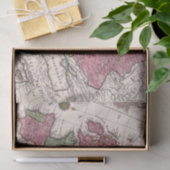 ヴィンテージ地図ヨーロッパ・アフリカ世界 薄葉紙 (ギフト)