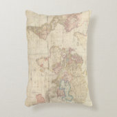ヴィンテージ地図 アクセントクッション (正面(垂直))