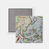 ヴィンテージ地図 |インドからニューギニア マグネット (正面/裏面)