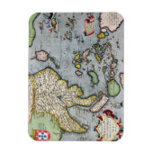 ヴィンテージ地図 |インドからニューギニア マグネット (縦)