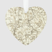 ヴィンテージ地図 オーナメント (正面)