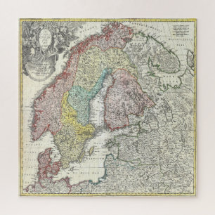 ヴィンテージ地図 ジグソーパズル