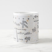 ヴィンテージ地図 ジャンボコーヒーマグカップ (正面)