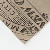 ヴィンテージ地図 – ニューオーリンズルイジアナ（1902年） フリースブランケット (角)