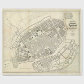 ヴィンテージ地図 ラッピングペーパー (フラット)