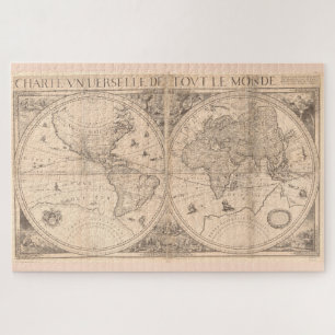 ヴィンテージ地図(1650) ジグソーパズル