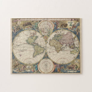 ヴィンテージ地図(1690) ジグソーパズル