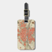 ヴィンテージ地図（1721年-1774年） ラゲッジタグ (正面縦)