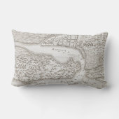 ヴィンテージ地図（1763年） ランバークッション (裏面)