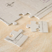 ヴィンテージ地図(1781年) ジグソーパズル (側面)