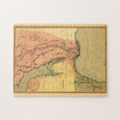 ヴィンテージ地図（1800年） ジグソーパズル (横)