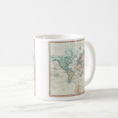 ヴィンテージ地図（1801年） コーヒーマグカップ (正面右)