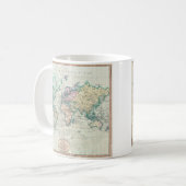 ヴィンテージ地図（1801年） コーヒーマグカップ (正面左)