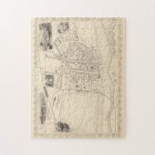 ヴィンテージ地図(1851年) ジグソーパズル (縦)
