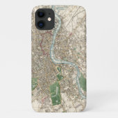 ヴィンテージ地図（1853年） Case-Mate iPhoneケース (裏面)