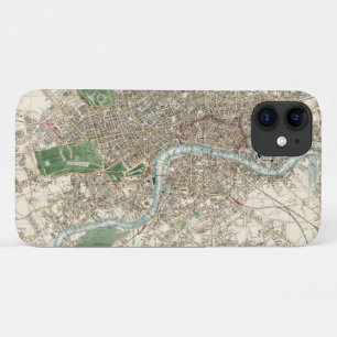 ヴィンテージ地図(1853年) iPhone 11 ケース