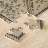 ヴィンテージ地図(1865年) ジグソーパズル (側面)