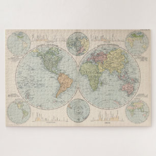ヴィンテージ地図(1892年) ジグソーパズル