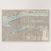 ヴィンテージ地図（1893年） ジグソーパズル (横)