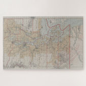 ヴィンテージ地図(1899年) ジグソーパズル (横)