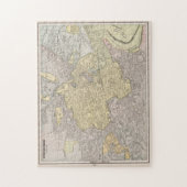 ヴィンテージ地図（1901年） ジグソーパズル (縦)
