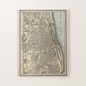 ヴィンテージ地図(1901年) ジグソーパズル (縦)