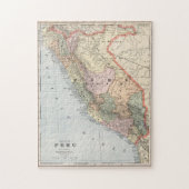 ヴィンテージ地図（1901年） ジグソーパズル (縦)