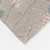 ヴィンテージ地図（1901年） フリースブランケット (角)