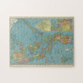 ヴィンテージ地図（1903年） ジグソーパズル (横)