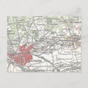 ヴィンテージ地図(1905年) ポストカード
