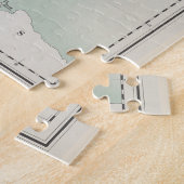 ヴィンテージ地図(1921年) ジグソーパズル (側面)