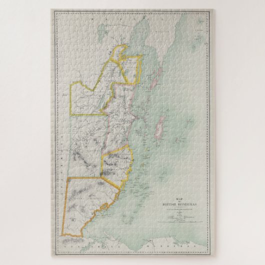 ヴィンテージ地図(1921年) ジグソーパズル (縦)