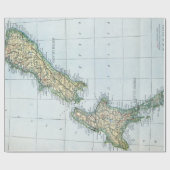 ヴィンテージ地図（1921年） ラッピングペーパー (フラット)