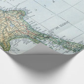 ヴィンテージ地図（1921年） ラッピングペーパー (コーナー)