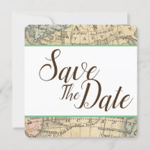ヴィンテージ地図 Save The Date