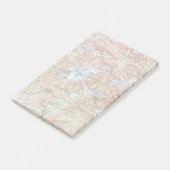 ヴィンテージ地形図山ベイカー ポストイット (アングル)