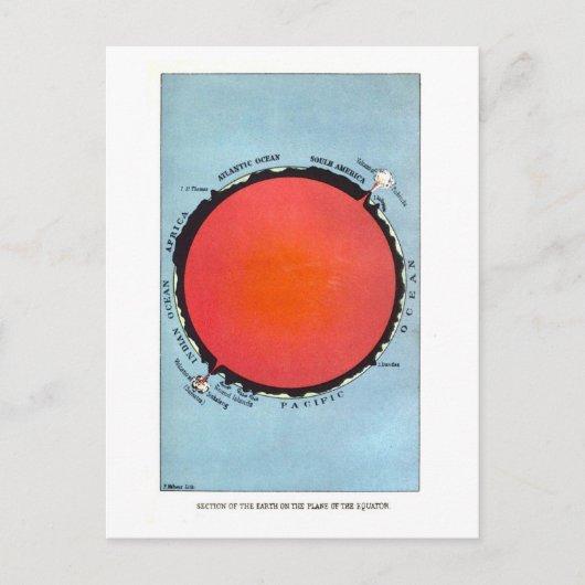 ヴィンテージ地断面図 ポストカード (正面)