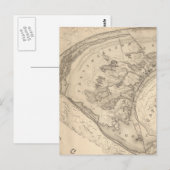 ヴィンテージ地方地図（1836年） ポストカード (正面/裏面)