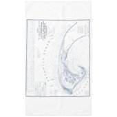 ヴィンテージ地方都市ケープコッドの地図 テーブルクロス (正面)