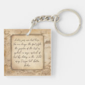 ヴィンテージ地球。地理と歴史先生ギフト キーホルダー (裏面)