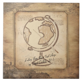 ヴィンテージ地球。地理と歴史先生ギフト タイル